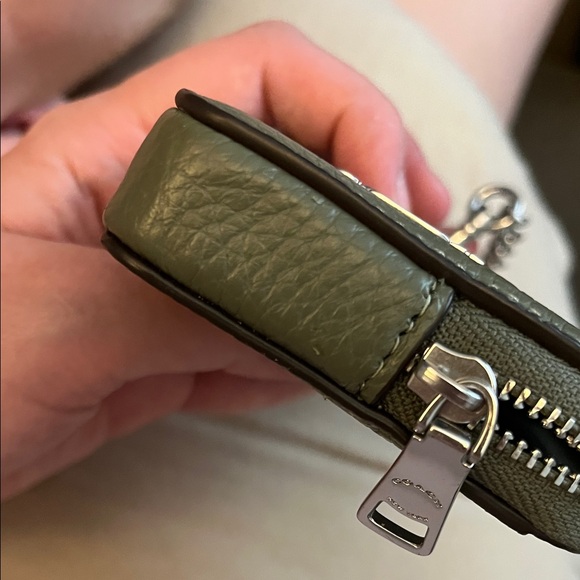 Coach Sage Green Leather Keychain Wallet - Picture 6 of 7